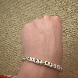 “Little Words Project” Ride or Die Beaded Bracelet